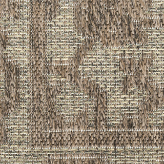 Nourison Tulum TLM05 Brown Area Rug Corner Image