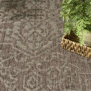 Nourison Tulum TLM05 Brown Area Rug Texture Image