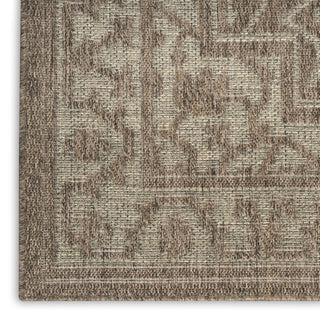 Nourison Tulum TLM05 Brown Area Rug Corner Image
