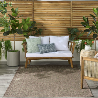 Nourison Tulum TLM05 Brown Area Rug Swatch Image