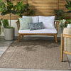 Nourison Tulum TLM05 Brown Area Rug Corner Image
