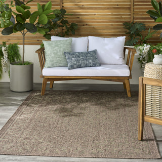Nourison Tulum TLM05 Brown Area Rug Corner Image