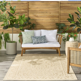 Nourison Tulum TLM05 Cream Area Rug Swatch Image
