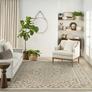 Nourison Tulum TLM05 Taupe Olive Area Rug Swatch Image