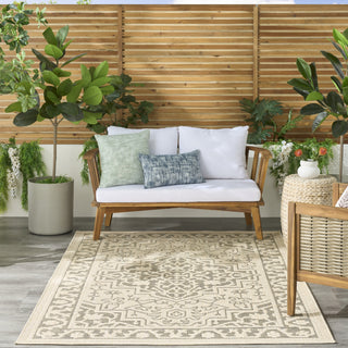 Nourison Tulum TLM05 Taupe Olive Area Rug Swatch Image