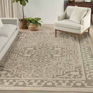 Nourison Tulum TLM05 Taupe Olive Area Rug 