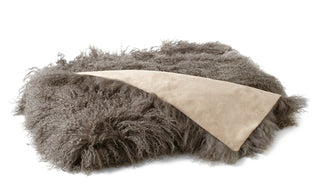 Auskin Tibetan Sheepskin Long Wool Birch Throw Main Image