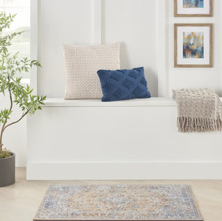 Nourison ELEGANT HEIRLOOMS ELH01 GREY GOLD Corner Image