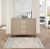 Nourison ELEGANT HEIRLOOMS ELH01 GREY GOLD Corner Image