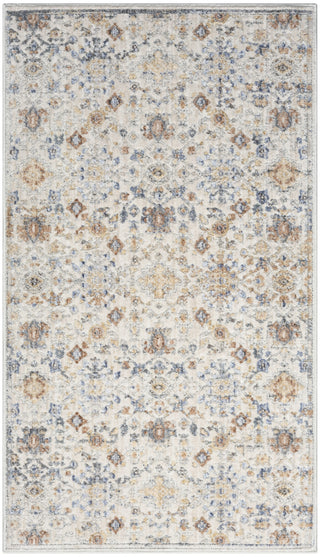 Nourison Elegant Heirlooms ELH02 Ivory Grey Area Rug Main Image
