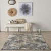 Nourison Tangra TNR01 Grey Multicolor Area Rug Corner Image