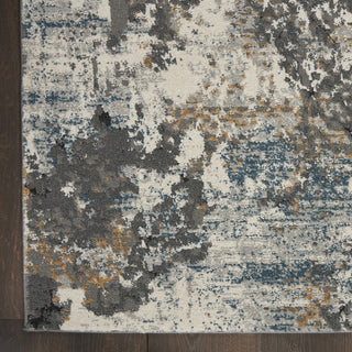 Nourison Tangra TNR01 Grey Multicolor Area Rug Detail Image