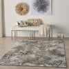 Nourison Tangra TNR01 Grey Multicolor Area Rug Room Image Feature