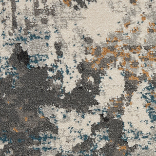 Nourison Tangra TNR01 Grey Multicolor Area Rug Swatch Image