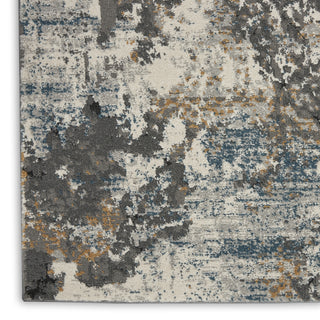 Nourison Tangra TNR01 Grey Multicolor Area Rug Texture Image