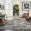 Nourison Tangra TNR01 Grey Multicolor Area Rug Corner Image