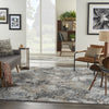 Nourison Tangra TNR01 Grey Multicolor Area Rug Room Image Feature