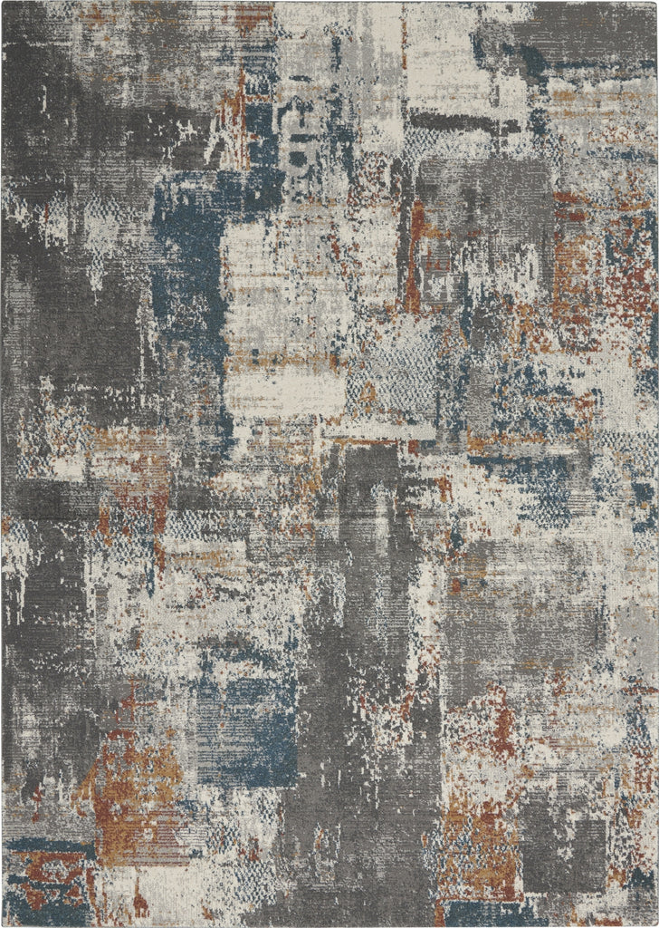 Nourison Tangra TNR06 Grey Multicolor Area Rug main image