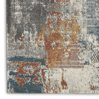 Nourison Tangra TNR06 Grey Multicolor Area Rug Texture Image