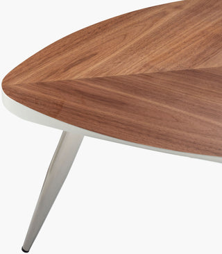 Surya Trinity TNT-002 Brown / Metallic-Nickel Furniture Corner Shot