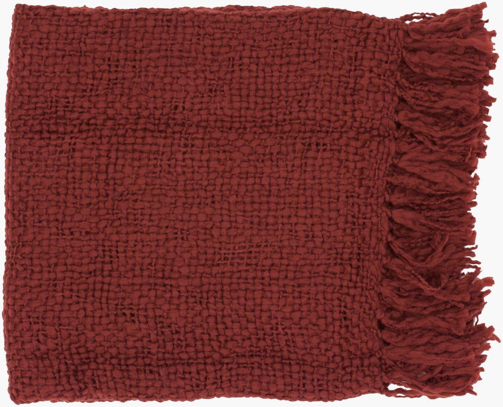 Surya Tobias TOB-1001 Burgandy Throw main image
