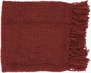 Surya Tobias TOB-1001 Burgandy Throw main image