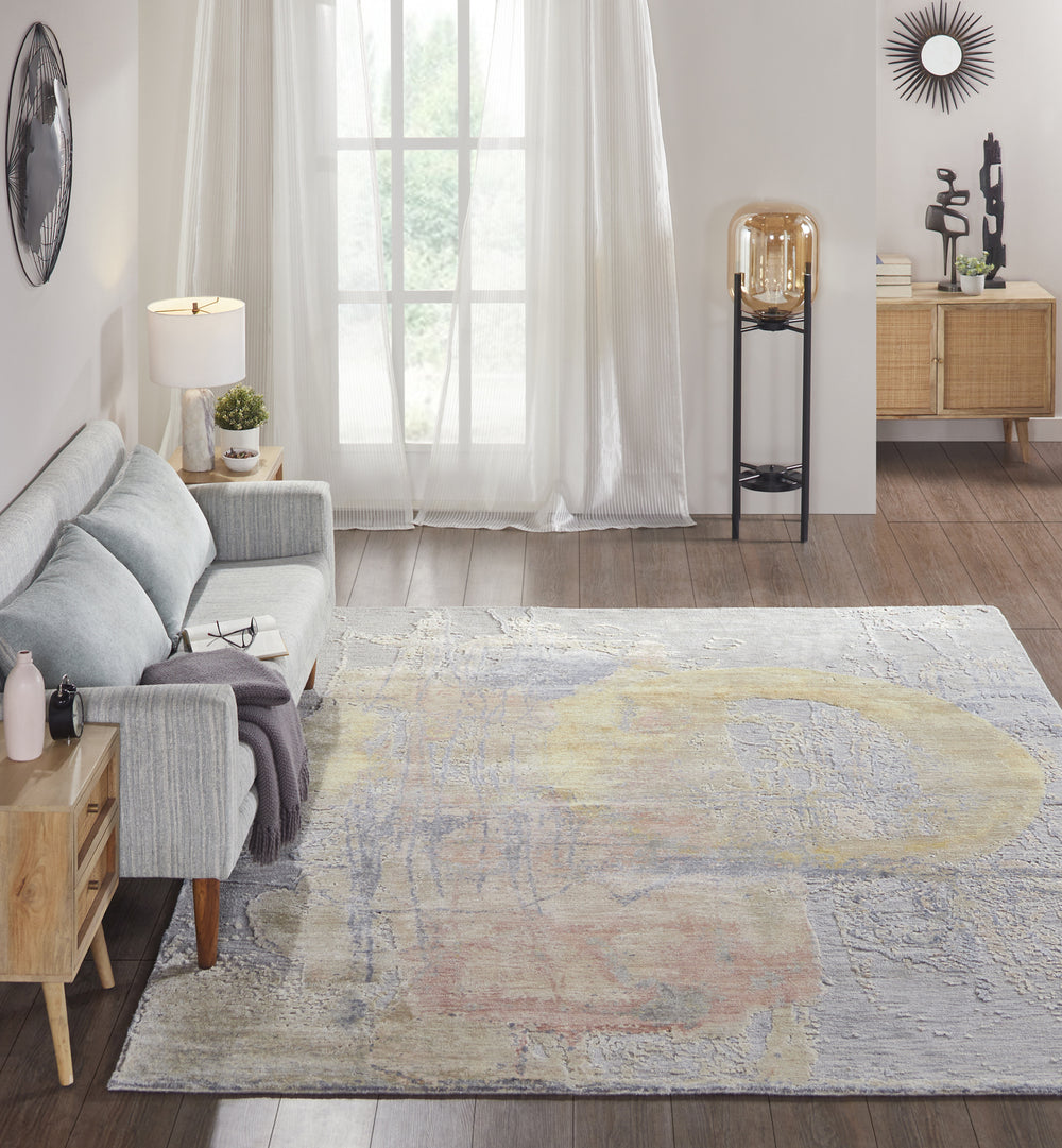featured Ancient Boundaries Tourne TOU-382 Grey Area Rug Lifestyle Image