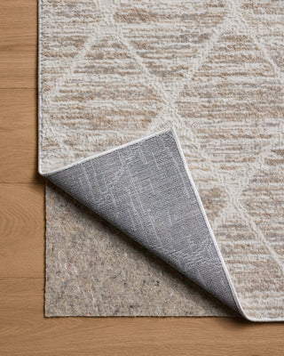Loloi Townes TOW-01 Pebble / Beige Area Rug Backing Image