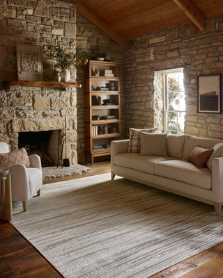 Loloi Townes TOW-05 Beige / Grey Area Rug Lifestyle Image Feature