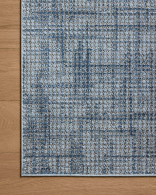 Loloi Townes TOW-08 Grey / Denim Area Rug Corner Image