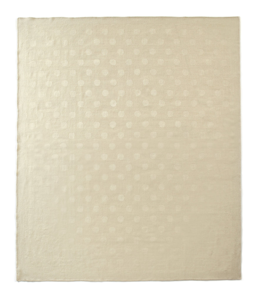 Auskin Alpaca Dots Ivory Throw main image