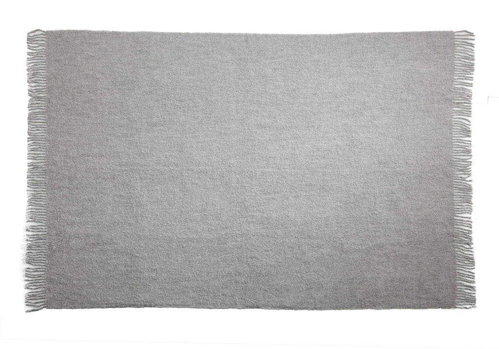 Auskin Alpaca Boucle Deep Purple Throw main image