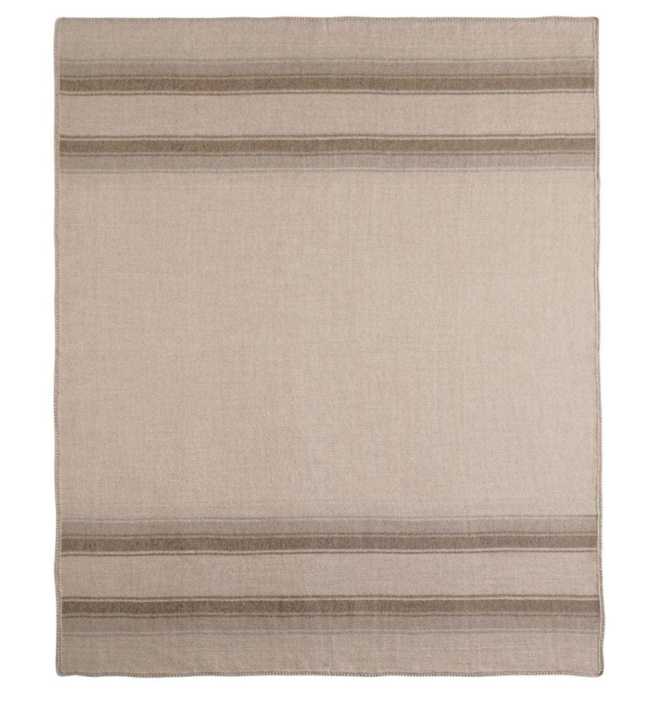 Auskin Alpaca Lines Brown Throw main image