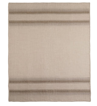 Auskin Alpaca Lines Brown Throw main image