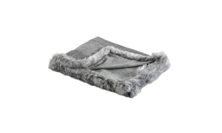 Auskin Alpaca Luxe Fur Trim Glacier Throw main image