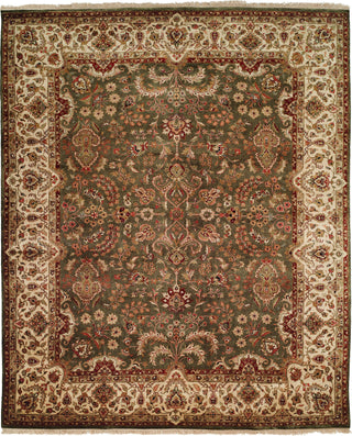 Kalaty Tabriz TR-555 Green/Ivory Area Rug