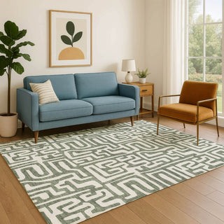 Dalyn The Reserve TR1 Basil Machine Washable Area Rug Lifestyle Image Feature