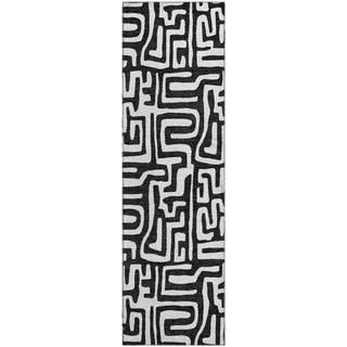 Dalyn The Reserve TR1 Black Machine Washable Area Rug Runner Main Image