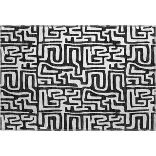 Dalyn The Reserve TR1 Black Machine Washable Area Rug Scatter Main Image