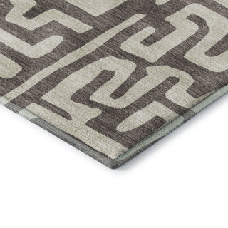 Dalyn The Reserve TR1 Chocolate Machine Washable Area Rug Corner Image