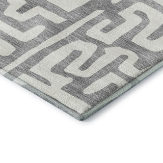 Dalyn The Reserve TR1 Gray Machine Washable Area Rug Corner Image
