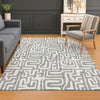 Dalyn The Reserve TR1 Gray Machine Washable Area Rug Lifestyle Image Feature