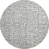 Dalyn The Reserve TR1 Gray Machine Washable Area Rug Round Main Image