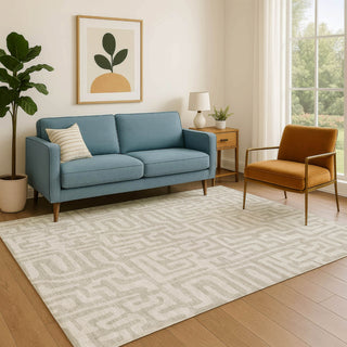 Dalyn The Reserve TR1 Taupe Machine Washable Area Rug Lifestyle Image Feature
