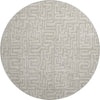 Dalyn The Reserve TR1 Taupe Machine Washable Area Rug Round Main Image