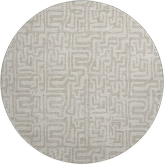 Dalyn The Reserve TR1 Taupe Machine Washable Area Rug Round Main Image