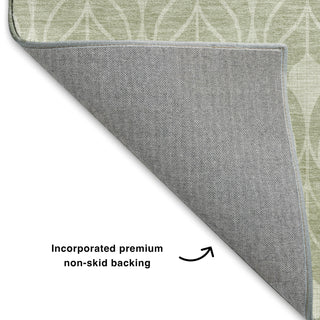 Dalyn The Reserve TR10 Celery Machine Washable Area Rug Backing Image