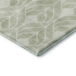 Dalyn The Reserve TR10 Celery Machine Washable Area Rug Corner Image