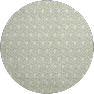 Dalyn The Reserve TR10 Celery Machine Washable Area Rug Round Main Image