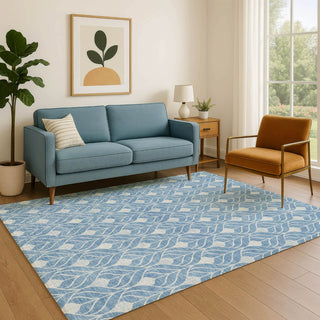 Dalyn The Reserve TR10 Denim Machine Washable Area Rug Lifestyle Image Feature